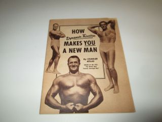 Vintage 1956 Charles Atlas How Dynamic Tension Makes You A Man Booklet