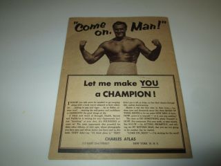 Vintage 1956 Charles Atlas How Dynamic Tension Makes You A Man booklet 2