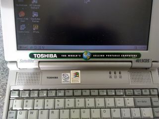 Vintage Toshiba Satellite Laptop 4015cds Windows 98