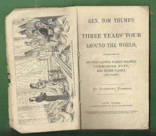 1872 Book Gen.  Tom Thumb 