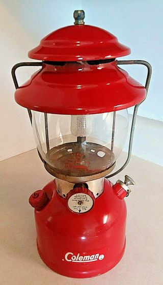 Vintage 1964 Coleman Model 200a Red Lantern -