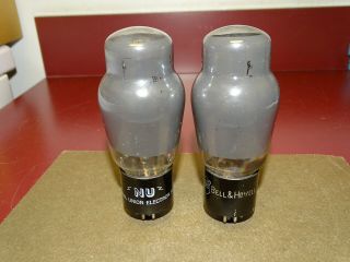Pair,  Matched Vintage 6l6g Radio/audio Amplifier Tubes,  Strong On Amplitrex