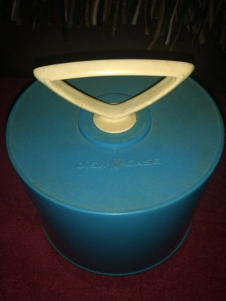 Vintage 45RPM Vinyl Record DISK - GO - CASE Teal Supronics Corp.  Made in USA 2