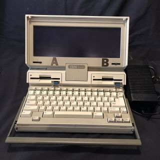Vintage IBM PC Convertible Portable Computer Model 5140 Laptop w/modem And Case 3