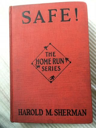 1928 Vintage Baseball Book “safe” The Home Run Series Sherman