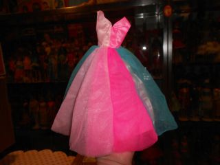Vintage Barbie Superstar Era Fashion Originals 9421 Lovely Pink Blue Dress
