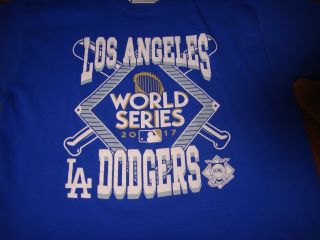 Los Angeles Dodgers 2017 National Champions Dodger Blue Mens Xl T - Shirt Classic