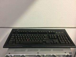 Vintage Ibm M13 Black Clicky Keyboard 13h6705 1997 Maxi Switch 1996 Ps2