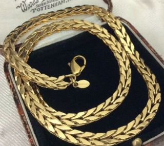 Vintage Jewellery Lovely Elegant ‘monet’ Signed Woven Rope Effect Necklace