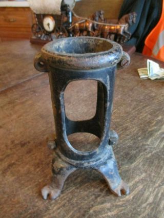 Vintage Antique Cast Iron Flag Pole Holder ?? Straight Mount Very Old No Res