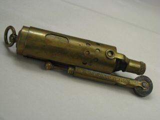 Antique JMCO Brass Wind Proof Trench Lighter - Dated 1912 3