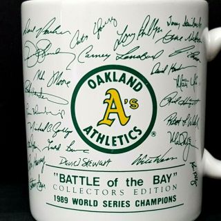 Vintage 1989 World Series Champions Oakland A 