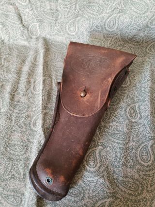Vintage Ww1 Us Army 1911 Colt 45 Holster Dated 1917 Leather Boyt
