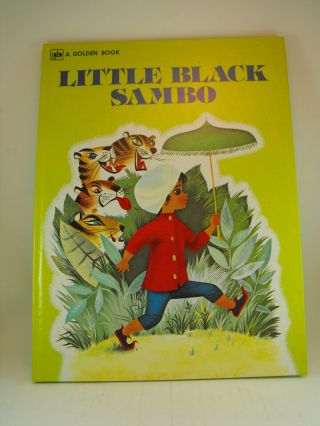 Vintage Little Black Sambo Book Bannerman 1978 Golden Book Bn