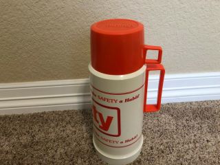 Vintage Getty Oil Thermos - Make Safety A Habit 3