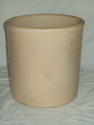 Primitive Antique 1 Gallon Stoneware Pottery Crock Good Vintage