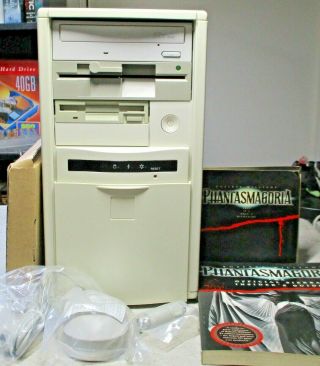 Dos Windows 95 Dual Boot Gaming Computer 3.  5 5.  25 Floppy Cd Sound Blaster Isa