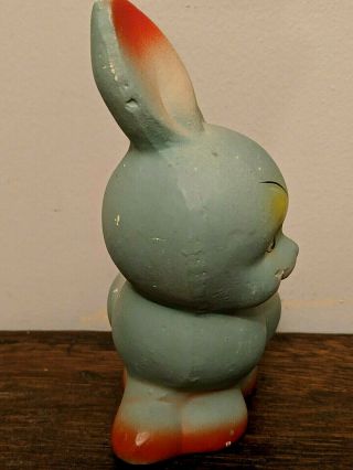 Vintage 1940 ' s U.  S.  Zone Germany Paper Mache RABBIT BUNNY Candy Container 2
