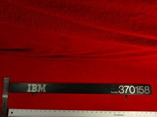 Ibm System 370 158 Console Header/banner/masthead Off Mainframe Cpu Console
