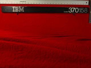 IBM System 370 158 Console Header/Banner/Masthead off mainframe CPU Console 2