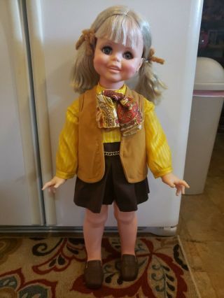 Talking Vintage 1969 Ideal Betty Big Girl Playpal W/ Mod Era Outfit
