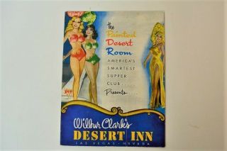 Vintage Desert Inn Casino Las Vegas Show Program Jimmy Durante