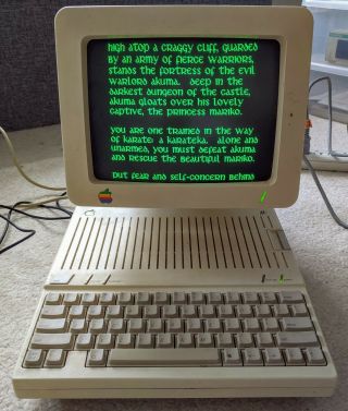 Vintage Apple IIc Computer A2S4000 & Monitor IIc A2M4090 Verified 2