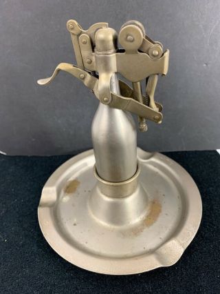 Vintage Capitol Steele & Johnson Table Lighter - Unusual Mechanism Patent 1912