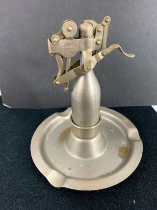 Vintage CAPITOL Steele & Johnson Table Lighter - Unusual Mechanism Patent 1912 2