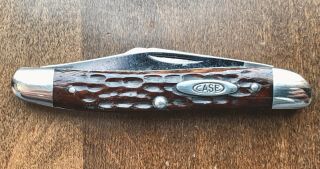 Vintage Case Xx 63087 Red Bone Stockman Rare Old Folding Knives 1940 - 64