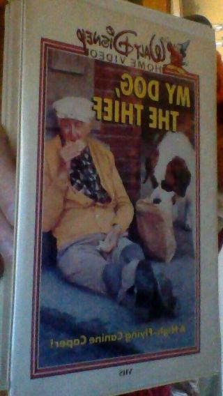 My Dog,  The Thief (vhs,  1969) Vintage Walt Disney White Clamshell Case Rare
