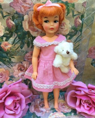 Vintage Ideal Tammy Sister Pepper Carrot Red Head Hair Doll 2