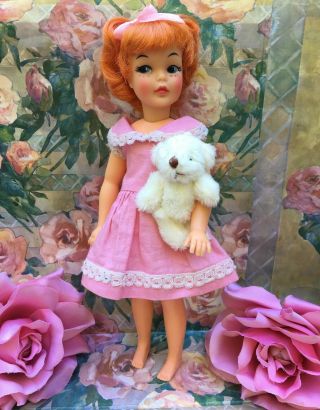 Vintage Ideal Tammy Sister Pepper Carrot Red Head Hair Doll 3