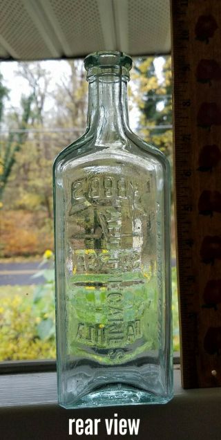 Vintage C I HOOD & CO Sarsaparilla Apothecarie Bottle Lowell,  Mass dated 1883 2