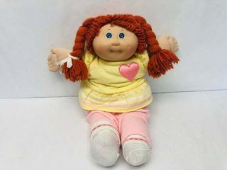Vintage Cabbage Patch Kid Doll,  Cpk 1980s,  Red Head,  Blue Eyes,  1980s Girl Toys