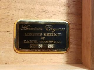 Daniel Marshall Treasure Chest Humidor Limited Edition No.  53 Of Of 200.
