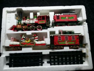 Vintage Bright Holiday Express Christmas Train Set 0181