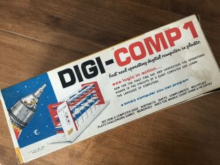 1965 Digi - Comp 1 Operating Mechanical Plastic Binary Computer Kit Esr Inc.