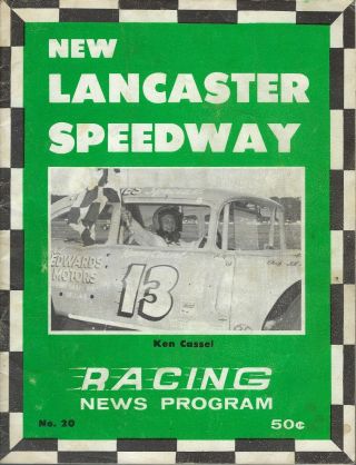 1969 Lancaster Speedway Modified Program - Ken Cassel