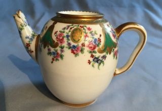 18th Century Sevres Soft Paste Porcelain Teapot Tandart / Noel