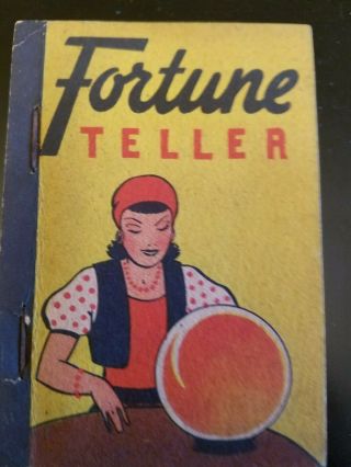 Vintage/antique Fortune Teller Book Put Out By Penny 