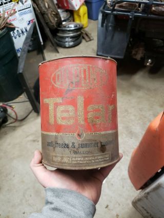 Vintage Dupont Telar Antifreeze Can