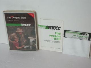 Vintage Apple Ii Iie Iic Iigs Software Game The Oregon Trail Mecc