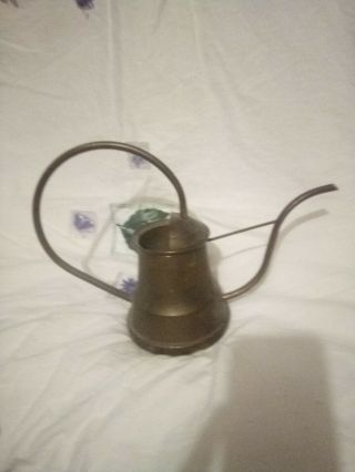 Vintage Collectible Brass Watering Can Long Spout Plants