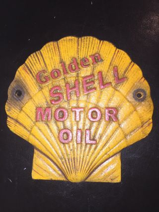Shell Oil Sign Antique Style Gas Advertisement 1/4 Inch Thick Metal Plaque