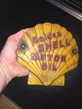 Shell Oil Sign Antique Style Gas Advertisement 1/4 inch Thick Metal Plaque 3