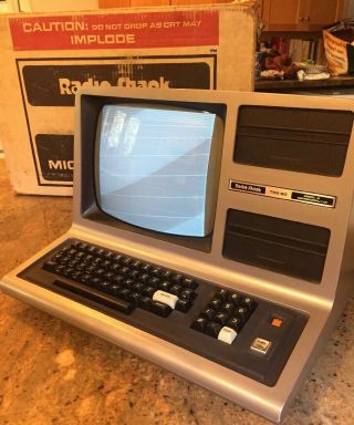 Vintage Radio Shack Trs - 80 Model Iii Home Computer 48k - Boxed And