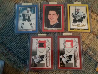 2005 - 06 Beehive Yellow Blue Sidney Crosby Rookie Cards Get All 5 In Pics.