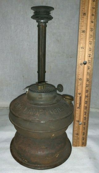Antique Bestov Hand Lamp Dietz Tin Early Lighting Lantern Ny Vintage Kerosene