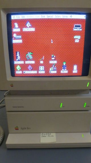 Apple IIgs ROM 1 computer,  ZipGSX,  4MB,  INNER DRIVE 20MB.  (Monitor NOT) 2